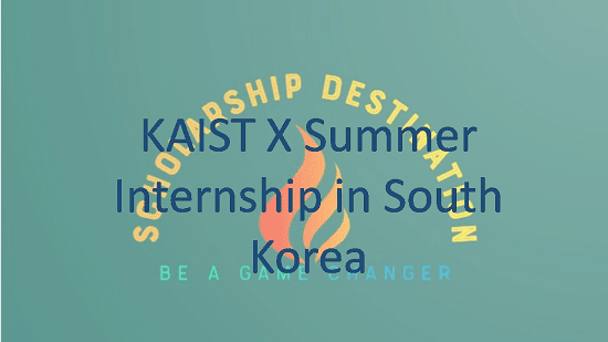 KAIST X Summer Internship in South Korea